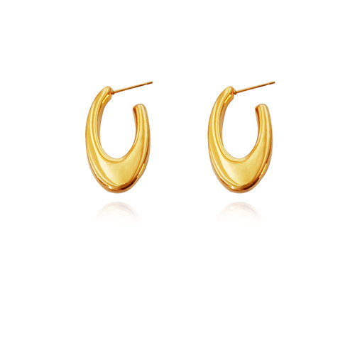 Lowe Modern Gold Curve Earrings