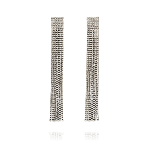 Rilla Crystal Diamante Earrings (my ears are pierced)