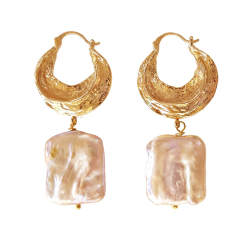 Glory Luxury Baroque Pearl Drop Earrings