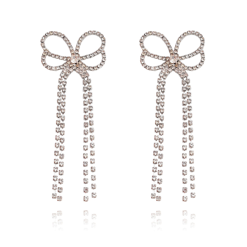 Annelise Catwalk Diamante Earrings (My ears are pierced)
