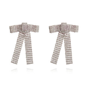 Irvine Silver Bow Tie Earrings