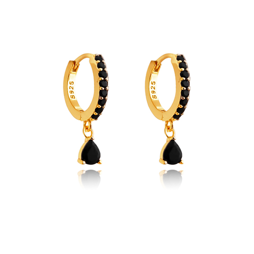Lenore Pavé CZ Dainty Drop Earrings