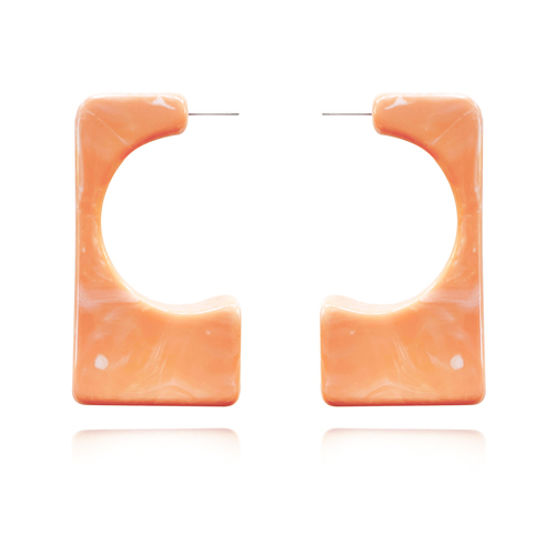 Nadia Geo Oversized Resin Statement Earrings