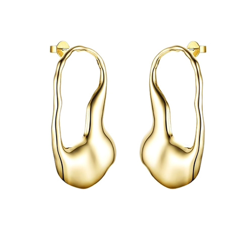 Adele Irregular Gold Flow Earrings
