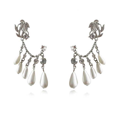 Florian Shimmer Dangle Climber Earrings