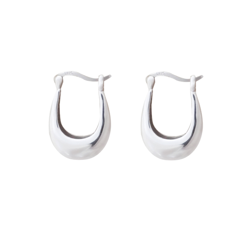 Paloma Solid Silver Bowl Earrings