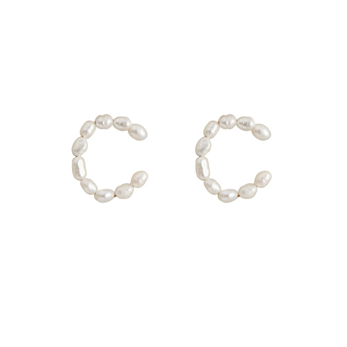 Mridu Freshwater Pearl Cuff Earrings