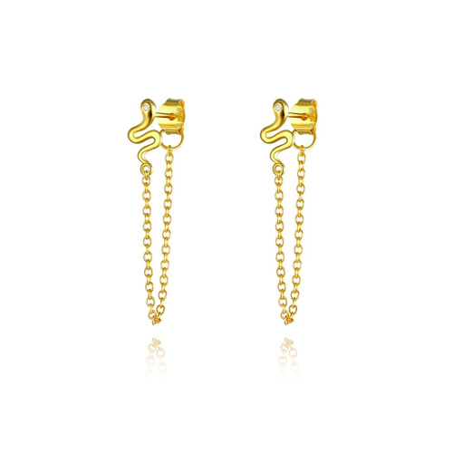 Kalea Gold Filled Snake Chain Earrings