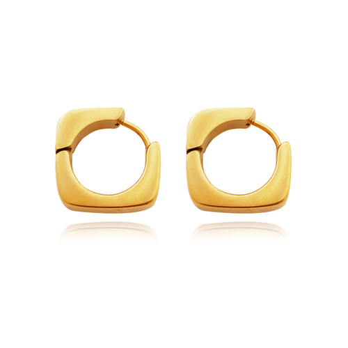 Klara Modern Gold Chic Huggie Earrings