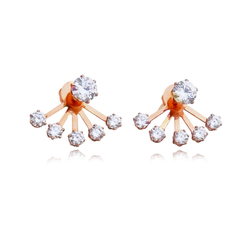 Benicia Rose Gold Stud Earrings