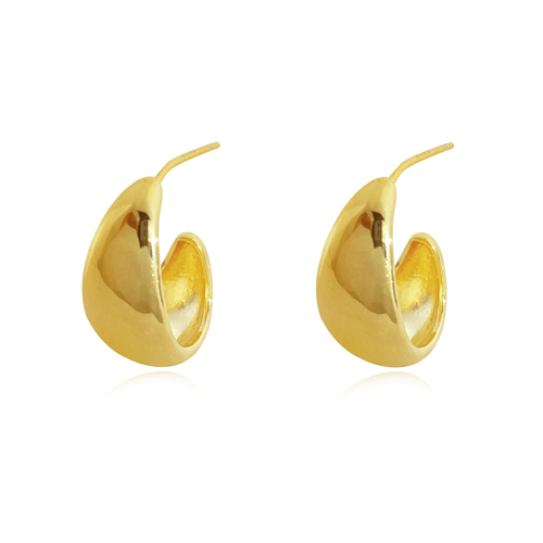 Elea Modern Teardrop Earrings (Gold Vermeil)