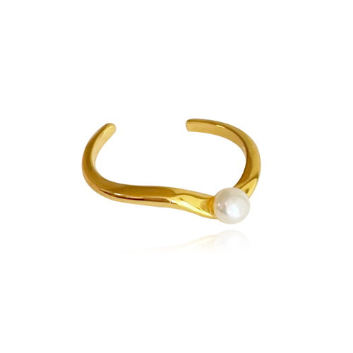 Flo Ear Contour Cuff Earring Single Piece (Gold Vermeil)