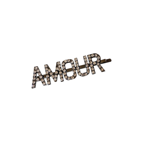 Amour Rhinestone Hair Clip