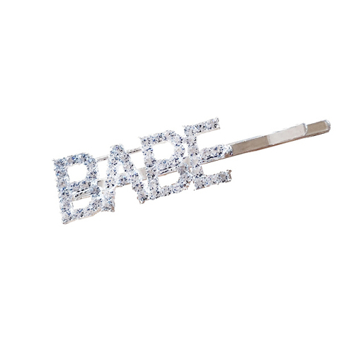 Babe Rhinestone Hair Clip