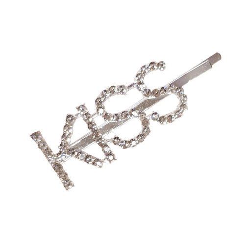 Kiss Rhinestone Hair Clip