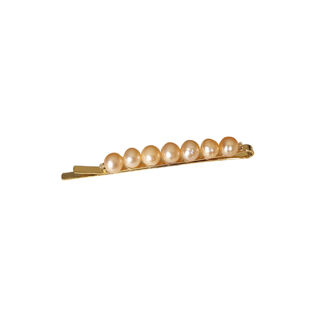 Meret Rose-hue Freshwater Pearl Hair Clip