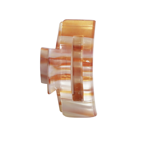 Toffee Modern Shimmer Hair Claw - Medium