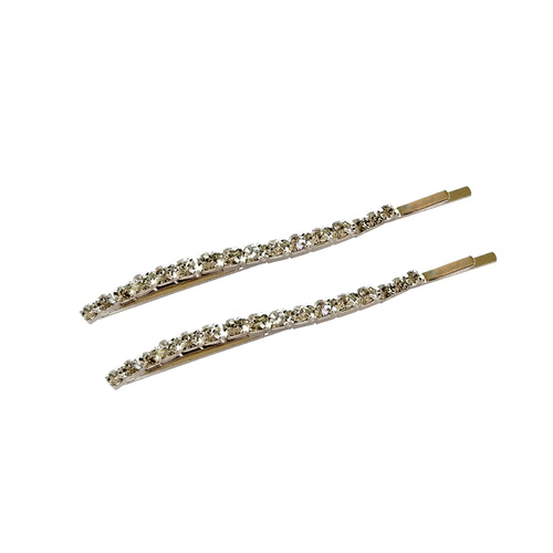 Birdie Wavy Diamante Hair Clip Set